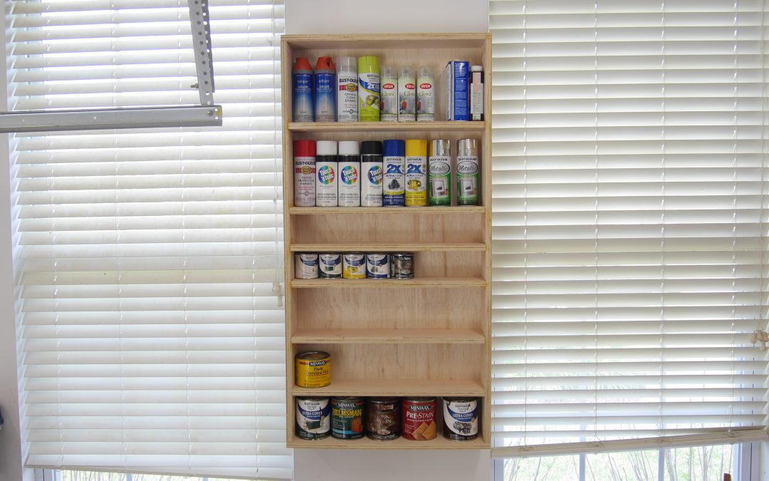 How to Make a Finishing Supply Shelf